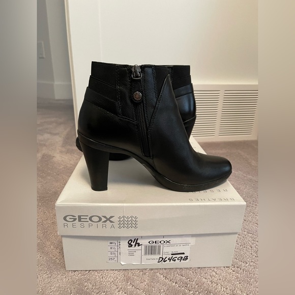 New Geox B inspiration D Nappa ankle boot in black - Picture 3 of 7